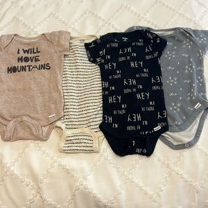 4 Gerber 6-9m onesies